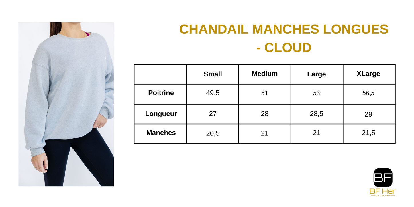 Chandail manches longues CLOUD - Blush