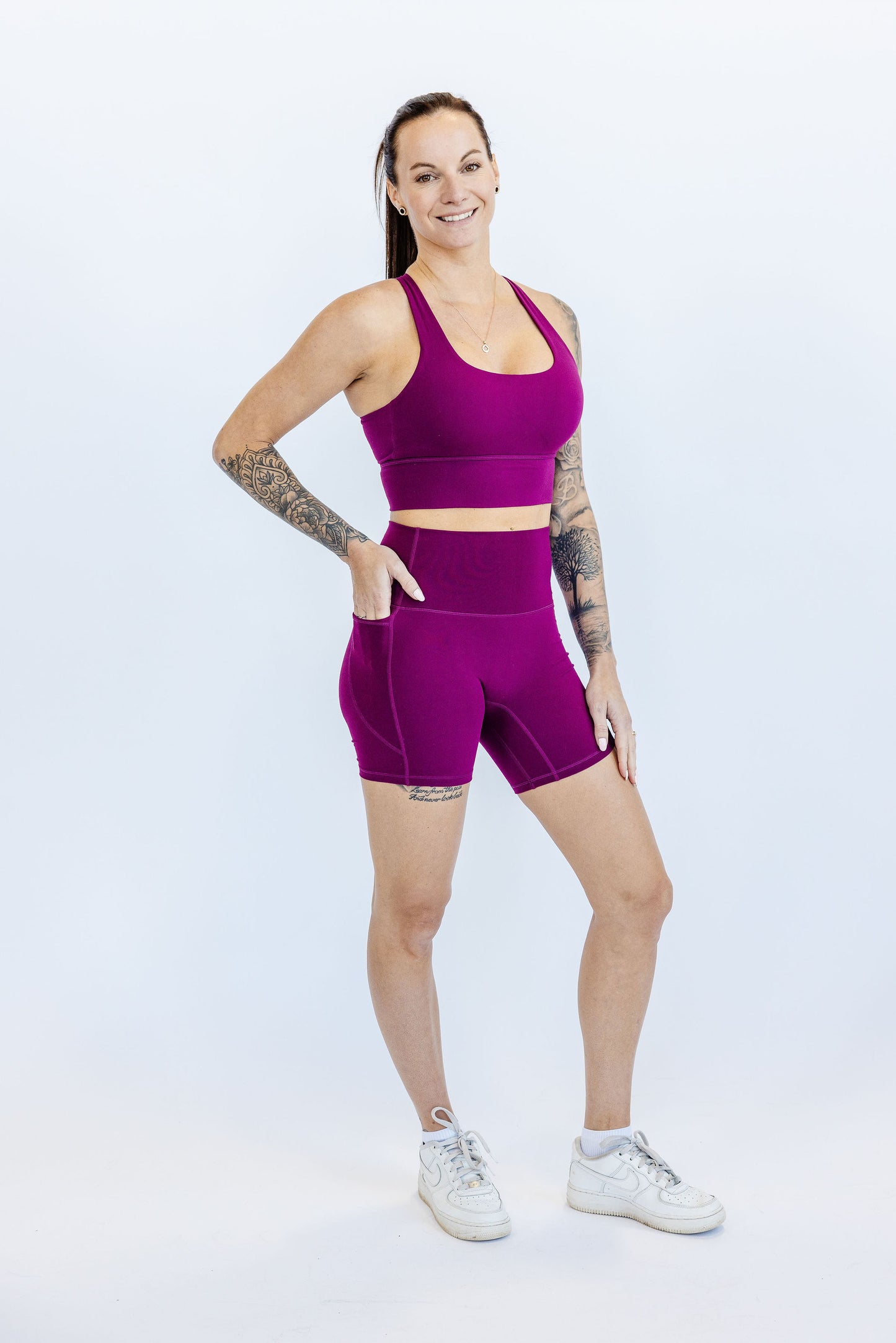 BikerShort LE TONIC - Aubergine