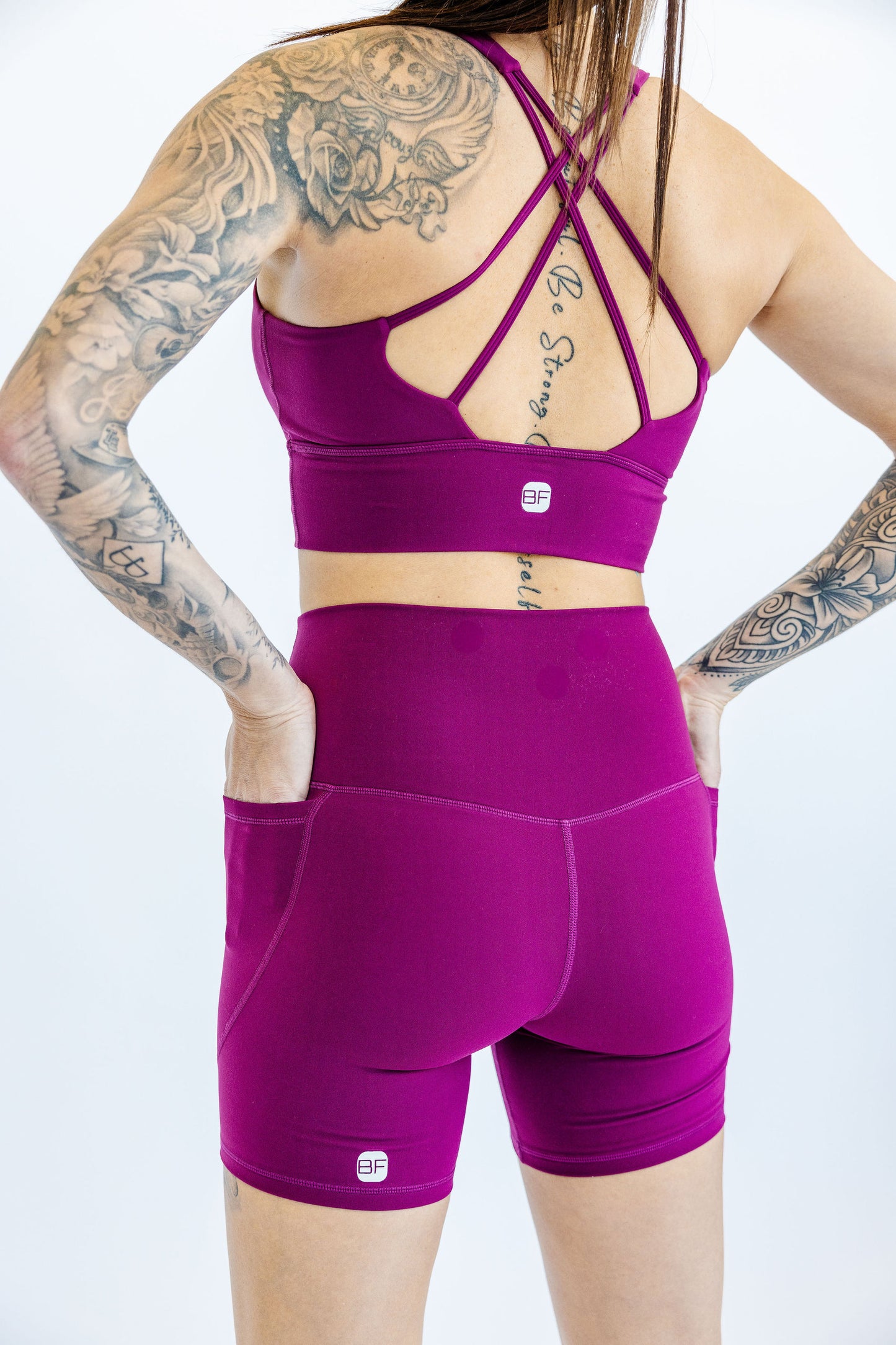 BikerShort LE TONIC - Aubergine