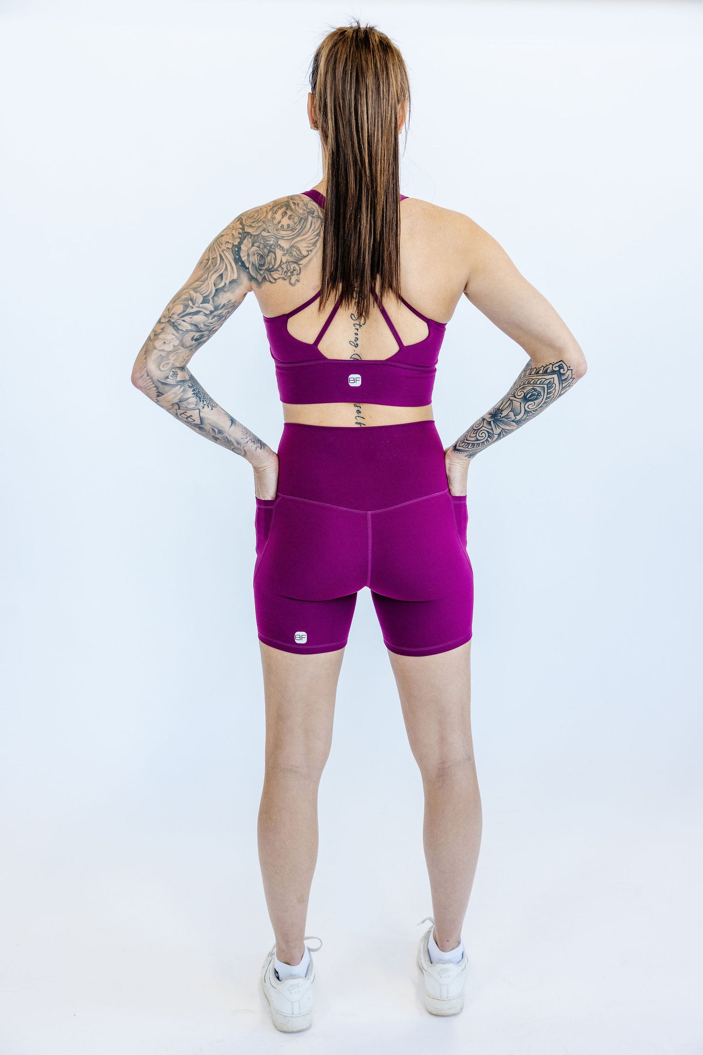 BikerShort LE TONIC - Aubergine