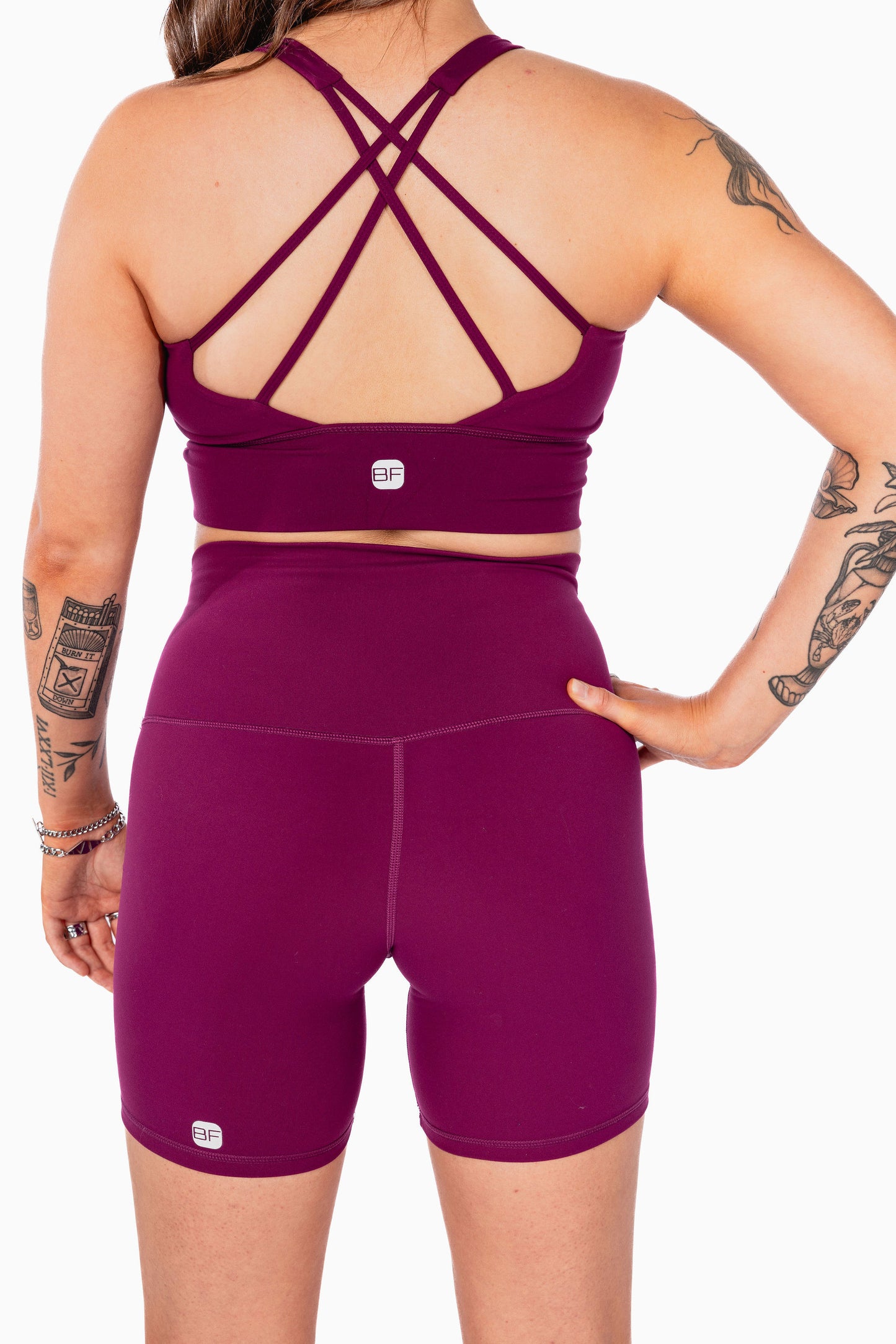 BikerShort RIDER - Aubergine