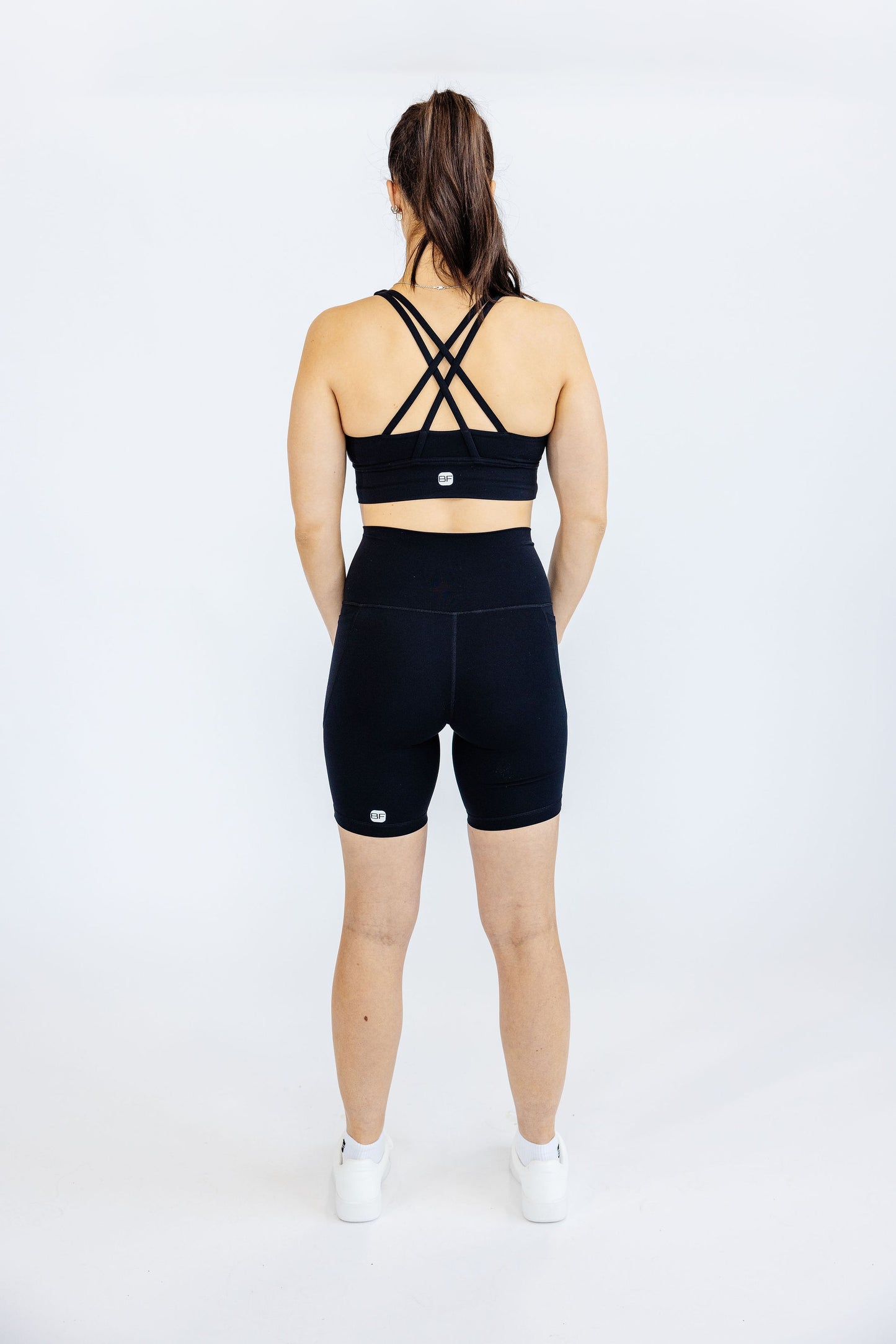 BikerShort Long [poche] LE RUNNER - Noir